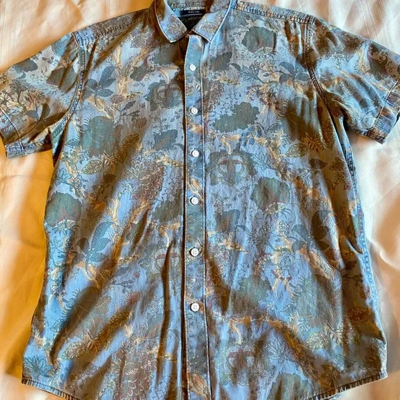 American Rag Shirts American Rag Blue And Gray Casual Shirt